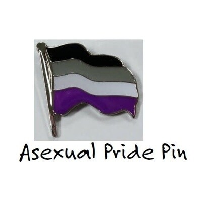 ASEXUAL FLAG ENAMEL PIN