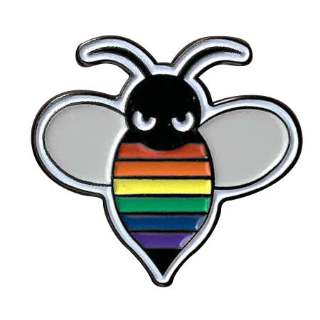 PRIDE BEE-OTCH ENAMEL PIN
