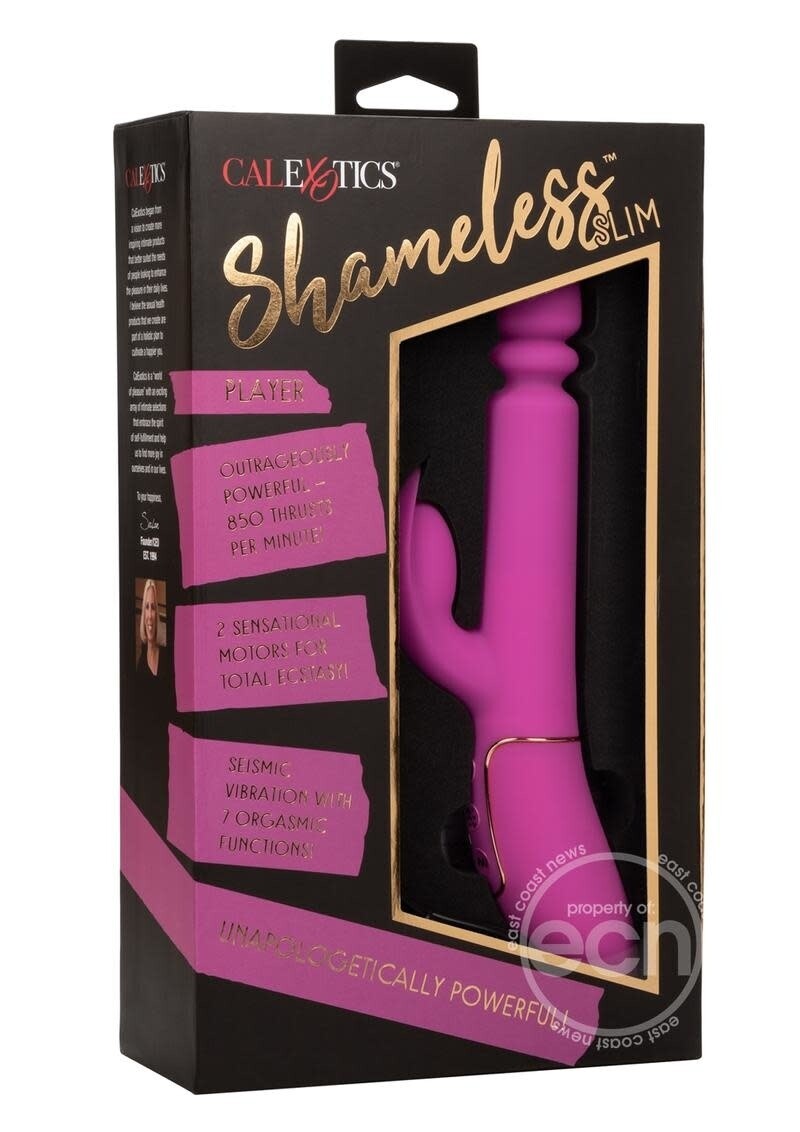 SHAMELESS SLIM PLAYER SILICONE RECHARGEABLE RABBIT VIBRATOR