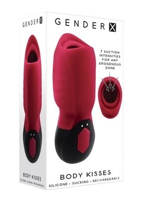 GENDER X BODY KISSES SILICONE VIBRATING SUCTION MASSAGER