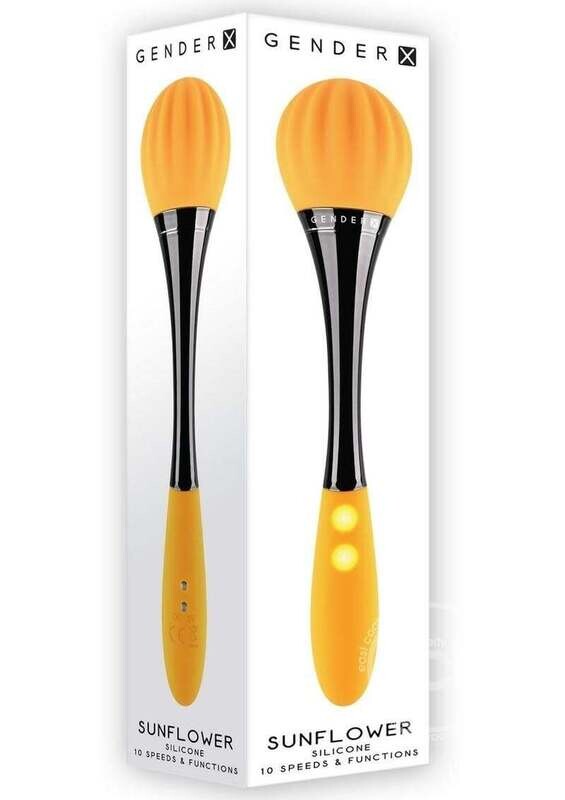 GENDER X SUNFLOWER SILICONE RECHARGEABLE DUAL END VIBRATOR