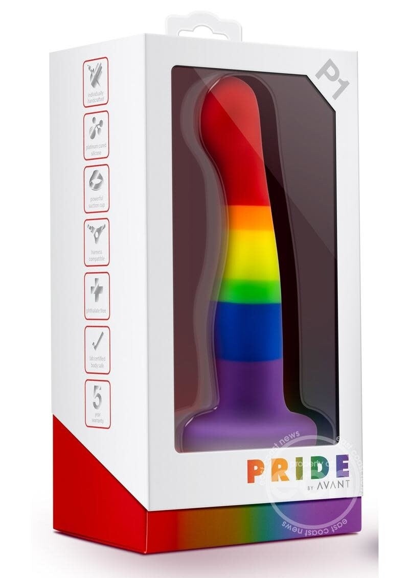 AVANT PRIDE P1 FREEDOM SILICONE DILDO 6 inch