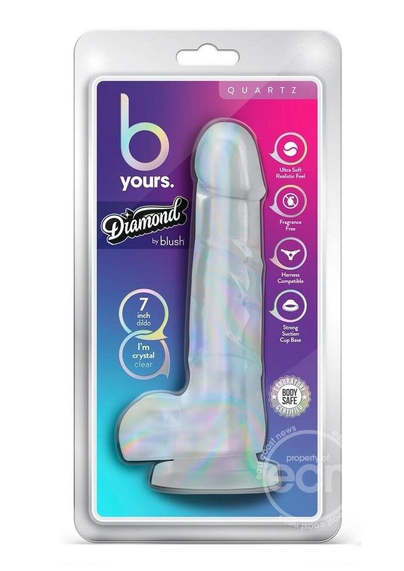 B YOURS DIAMOND QUARTZ 7.5" CLEAR