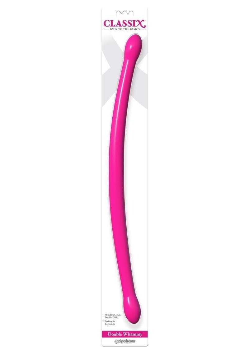 CLASSIX DOUBLE WHAMMY DOUBLE DILDO 17.25" PINK