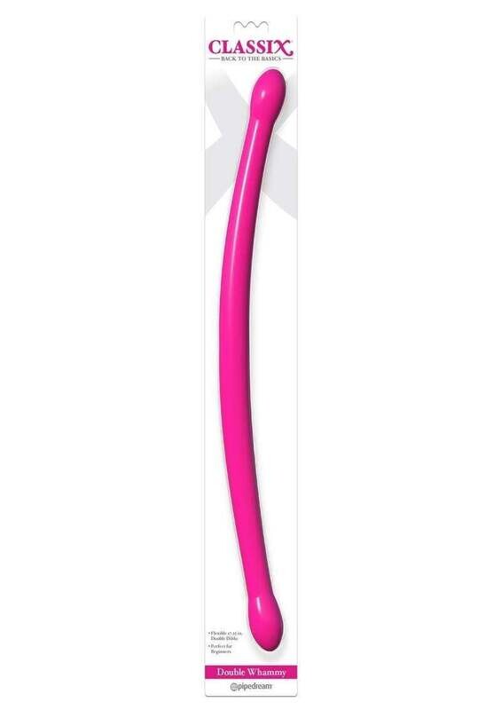 CLASSIX DOUBLE WHAMMY DOUBLE DILDO 17.25" PINK