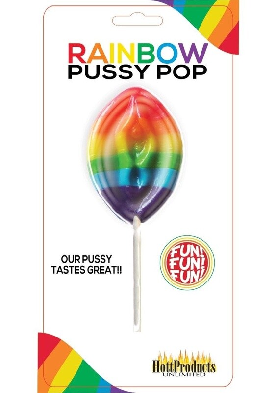 RAINBOW PUSSY POPS CANDY FRUIT