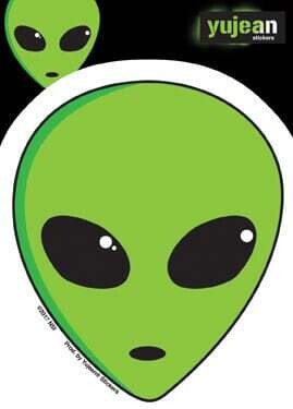 ALIEN HEAD STICKER