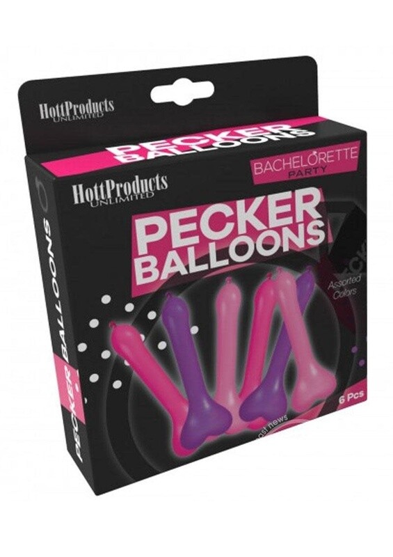 PECKER BALLOONS 6pk