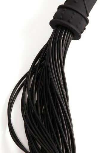 BLACK SILICONE FLOGGER