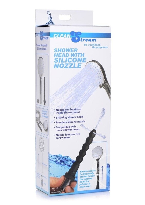CLEAN STREAM SHOWER HEAD WITH SILICONE NOZZLE