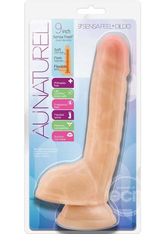 AU NATUREL SENSA FEEL DILDO 9inch BEIGE