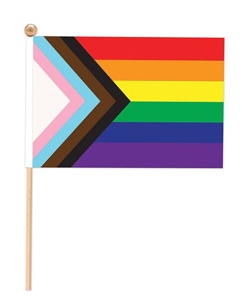 PROGRESS PRIDE PARADE FLAG 4"x6"