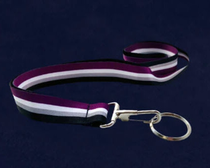 ASEXUAL PRIDE LANYARD