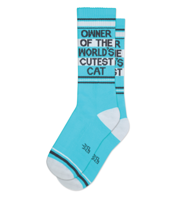GUMBALL POODLE OWNER OF THE WORLDS CUTEST CAT SOCKS