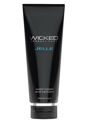 WICKED JELLE WATER BASED ANAL LUBRICANT 8oz