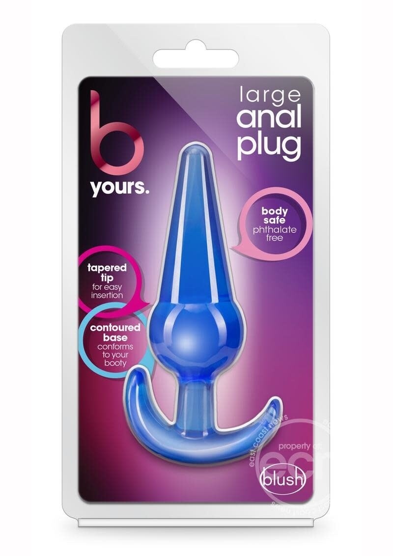 B YOURS LARGE ANAL PLUG BLUE B YOURS LARGE ANAL PLUG BLUE