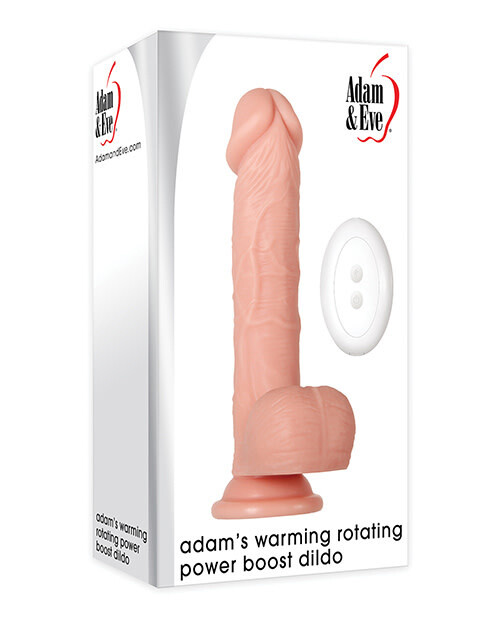 ADAM & EVE ADAM'S WARMING ROTATING POWER BOOST DILDO