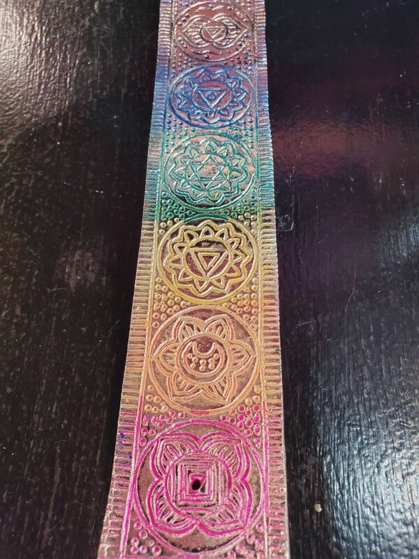 METAL CHAKRA INCENSE HOLDER