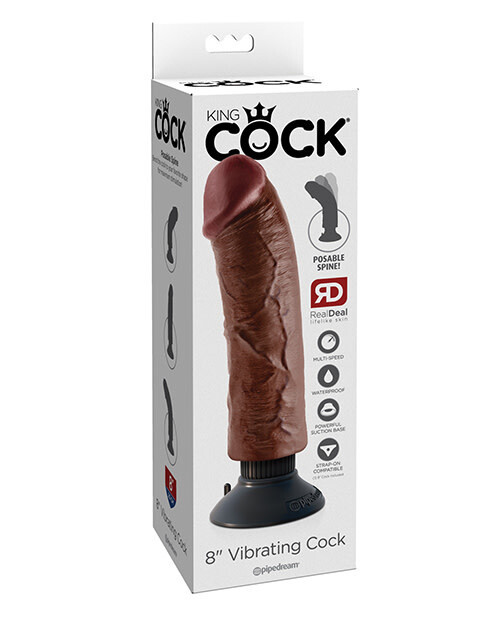 KING COCK BROWN 8"