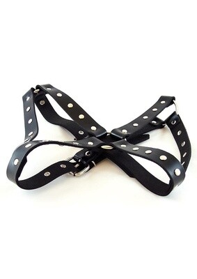 rouge female chest harness black