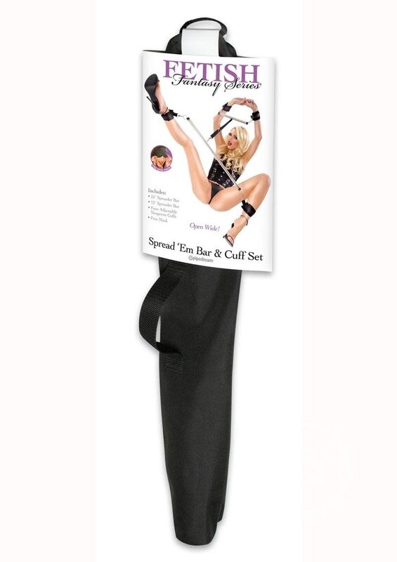 FETISH FANTASY SPREAD EM BAR AND CUFFS SET