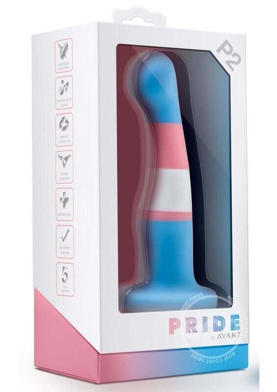 AVANT P2 TRUE BLUE SILICONE DILDO 6"