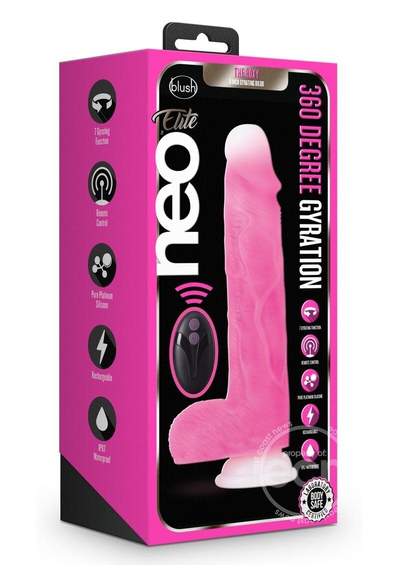 NEO ELITE ENCORE GYRATING DILDO 8" PINK