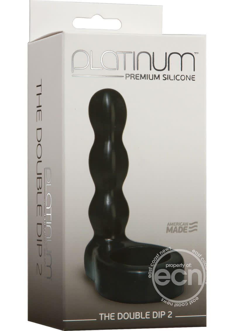 PLATINUM THE DOUBLE DIP 2 COCK RING DUAL