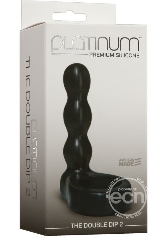 PLATINUM THE DOUBLE DIP 2 COCK RING DUAL