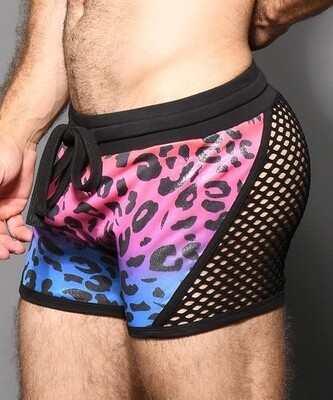 Image of AC PRIDE LEOPARD MESH SHORTS SMALL