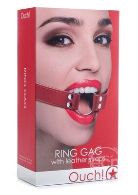 OUCH RING GAG RED
