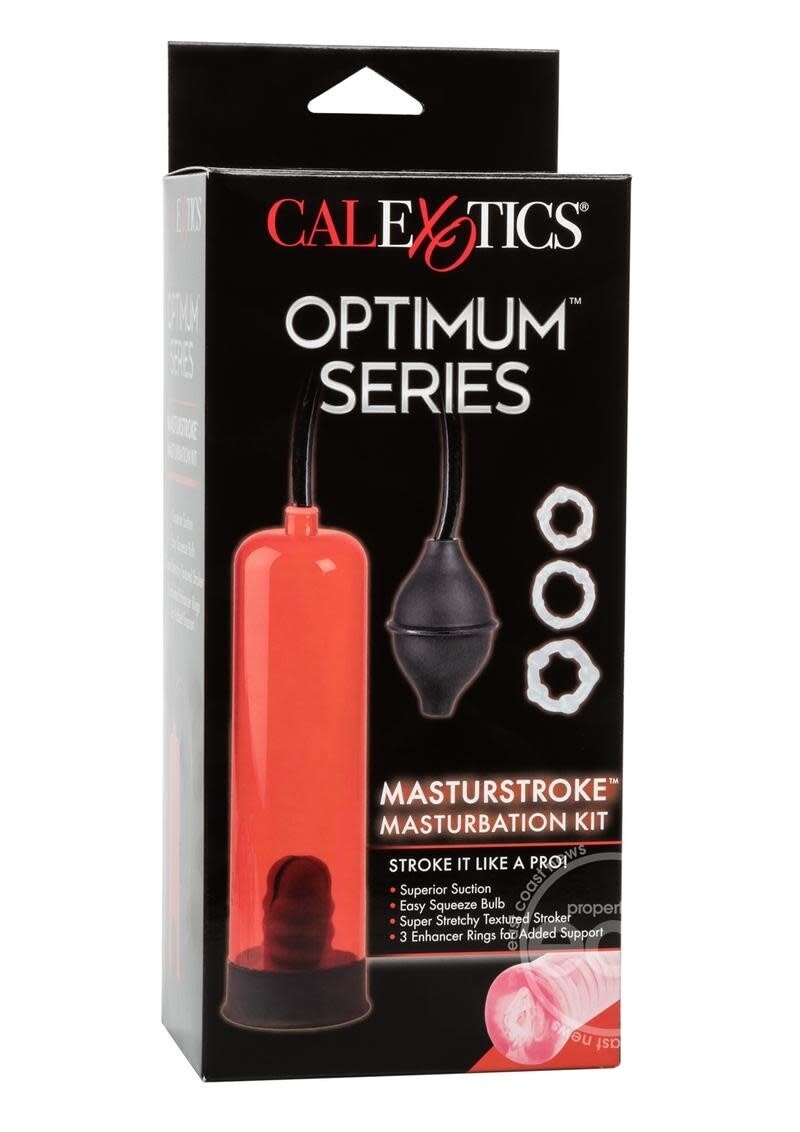 NICK MANNINGS MASTURSTROKE MASTURBATION KIT 8.2 INCH RED