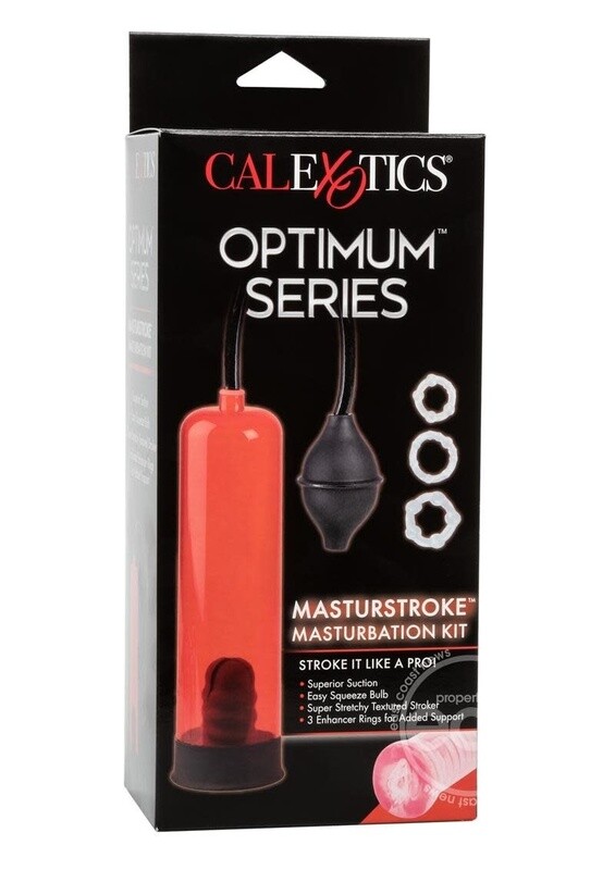 NICK MANNINGS MASTURSTROKE MASTURBATION KIT 8.2 INCH RED
