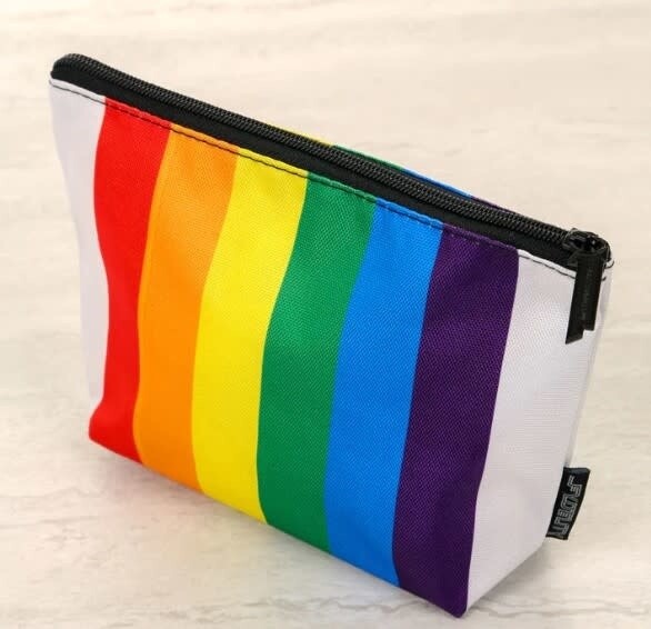 FYDELITY PRIDE RAINBOW STRIPE ZIP POUCH