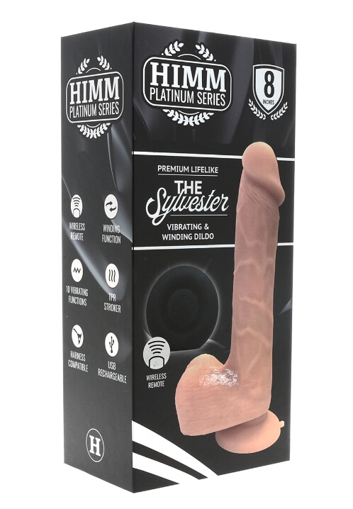SYLVESTER VIBRATING & WINDING DILDO RECHARGEABLE