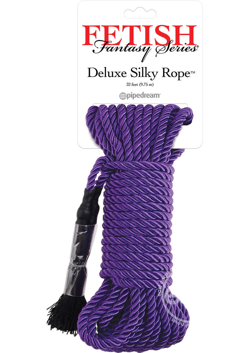 FETISH FANTASY DELUXE SILK ROPE 32' PURPLE