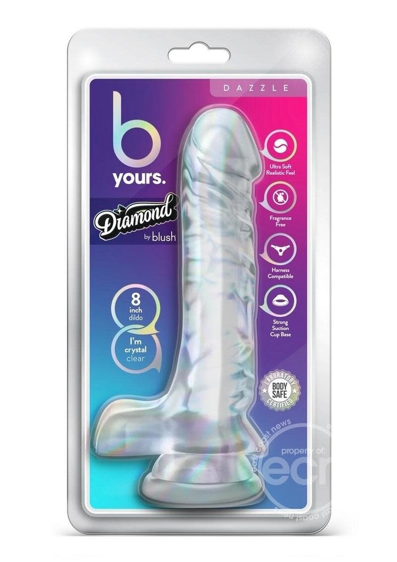 B YOURS DIAMOND DAZZLE DILDO 9 B YOURS DIAMOND DAZZLE DILDO 9"