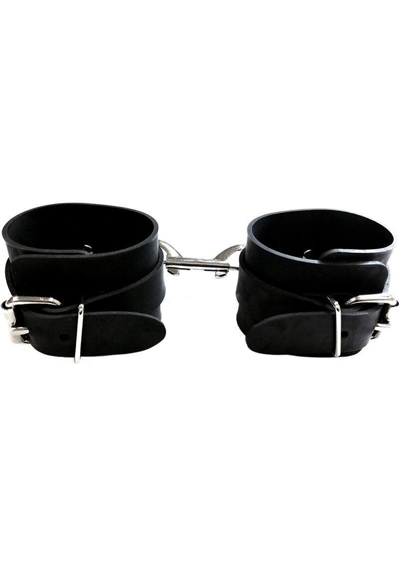 ROUGE RUBBER WRIST CUFFS BLACK