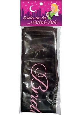 BRIDE TO BE WASTED SASH