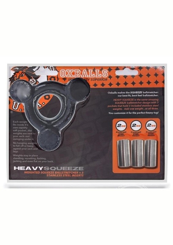 OXBALLS HEAVY SQUEEZE BALLSTRETCHER WITH STAINLESS STEEL WEIGHTS