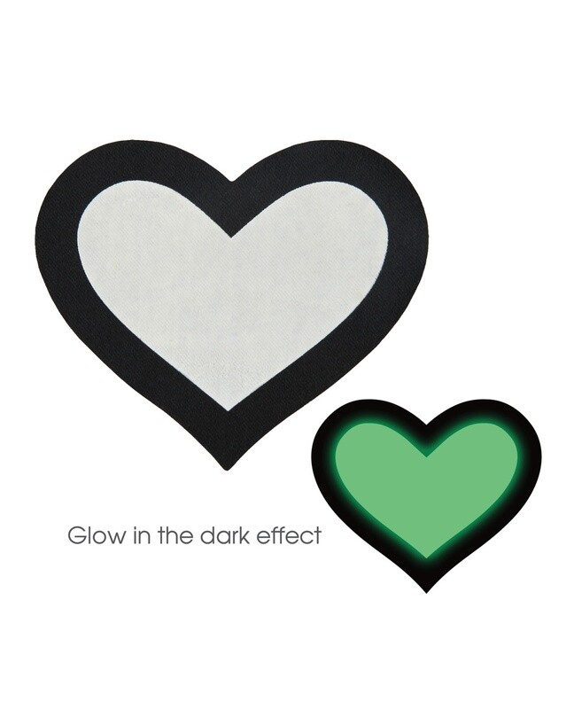 PEEKABOO GLOW IN THE DARK HEARTS PASTIES