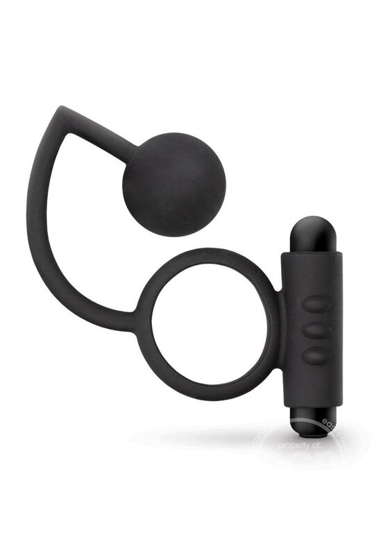 ANAL ADVENTURES PLATINUM  ANAL BALL WITH VIBRATING RING
