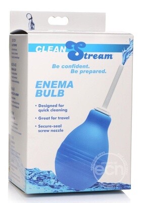 CLEAN STREAM ENEMA BULB BLUE