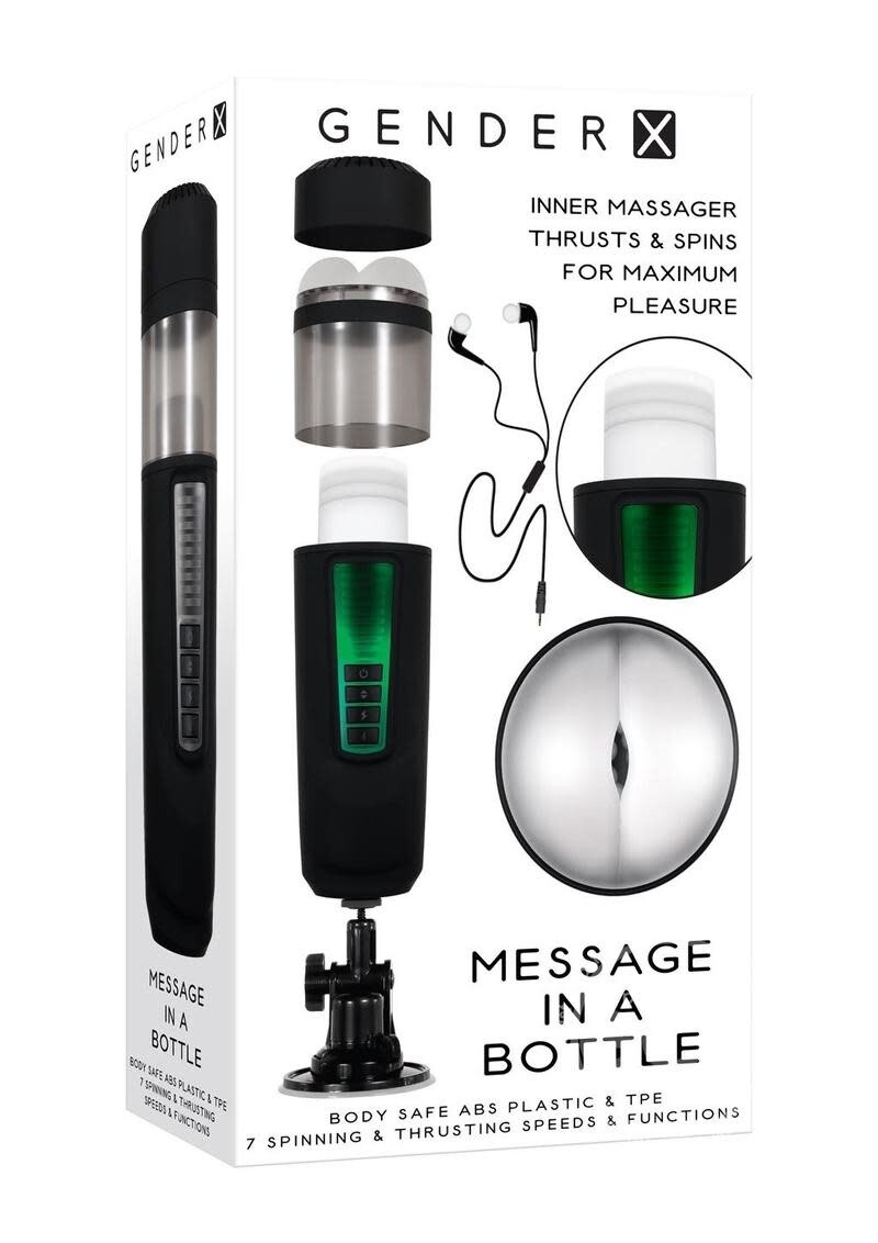 GENDER X MESSAGE IN A BOTTLE BLACK & CLEAR