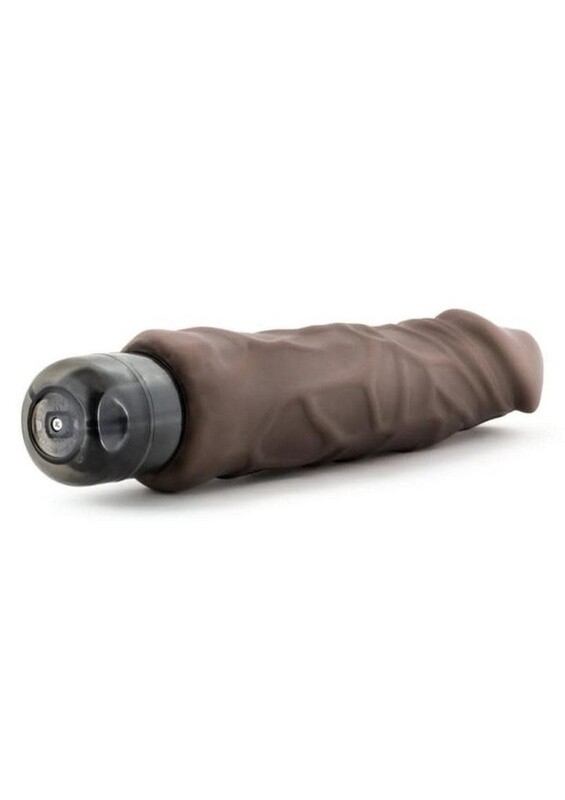 AU NATUREL HOME WRECKER VIBRATING DILDO 9in CARAMEL