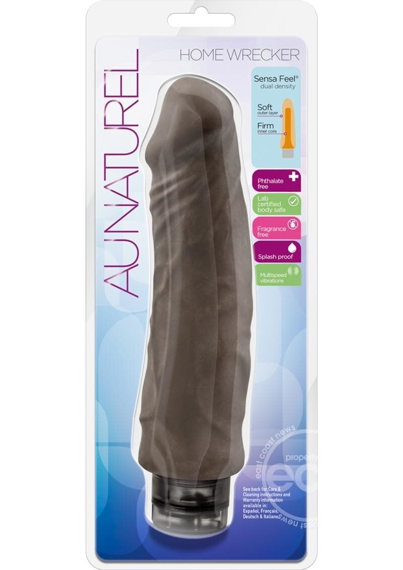 AU NATUREL HOME WRECKER VIBRATING DILDO 9in CARAMEL AU NATUREL HOME WRECKER VIBRATING DILDO 9in CARAMEL