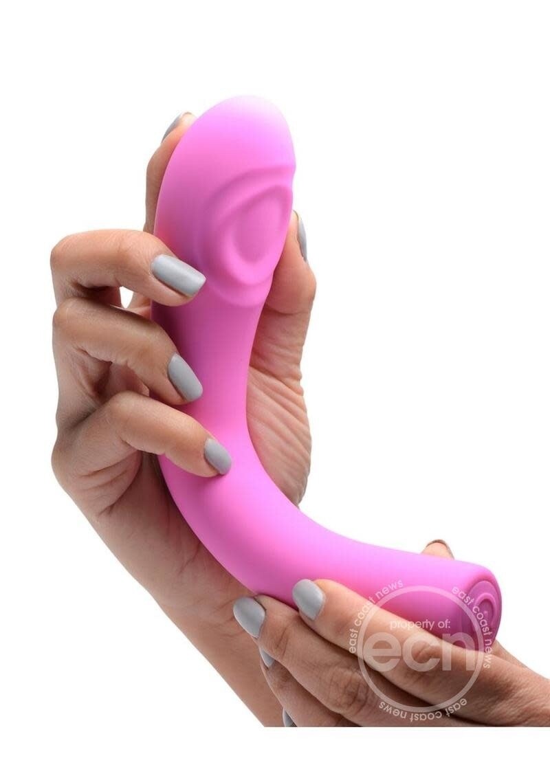 INMI 5 STAR 9X PULSING SILICONE G SPOT VIBRATOR PINK (DISC.)
