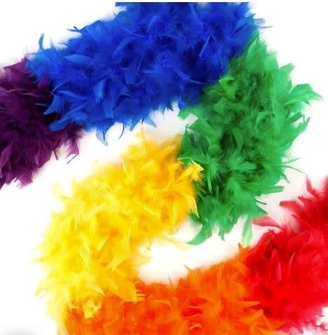 ZUCKER CHANDELLE RAINBOW FEATHER BOA