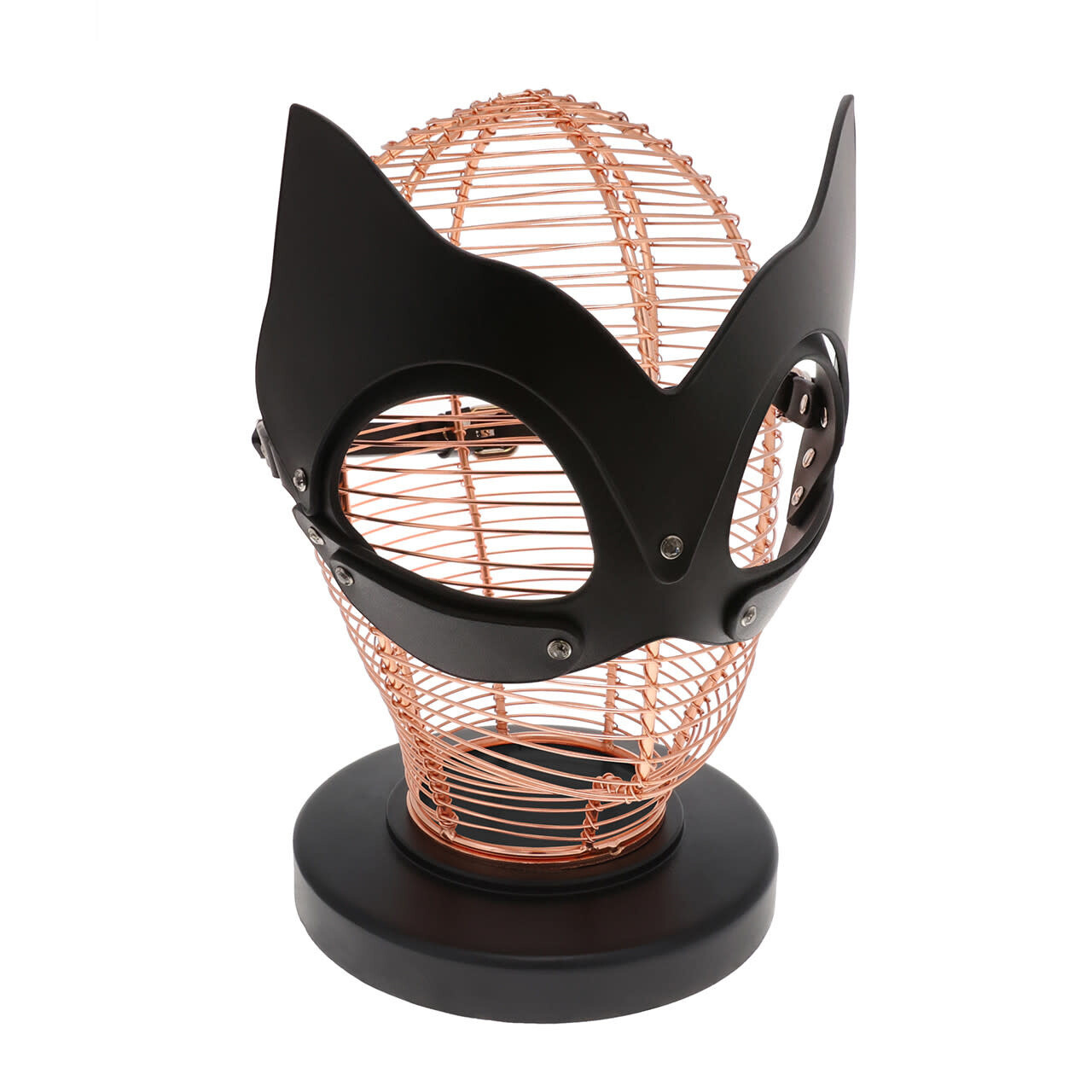 UNTAMED BLACK LEATHER CAT MASK UNTAMED BLACK LEATHER CAT MASK