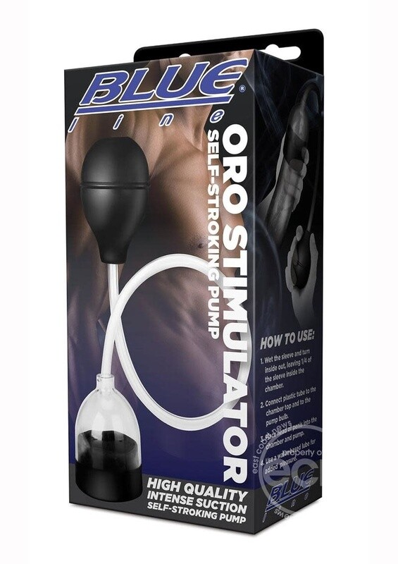 CB GEAR ORO STIMULATOR SELF STROKING PUMP BLACK